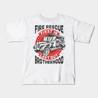 Fire Rescue Brotherhood Kids T-Shirt